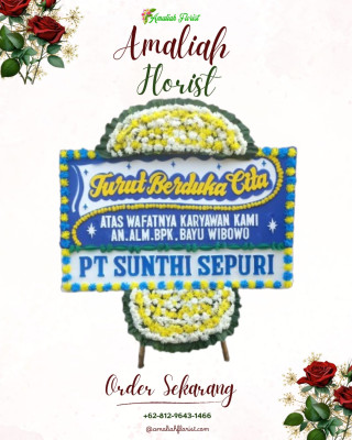 Papan Bunga Duka di Tanggulangin
