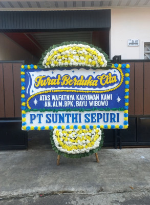 Papan Bunga Duka di Tanggulangin