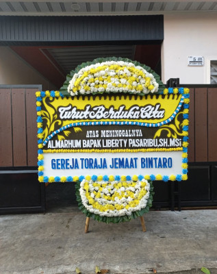 Papan Bunga Duka di Tanggulangin
